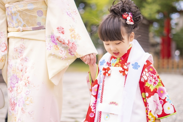 七五三の写真撮影と神社へのお参り